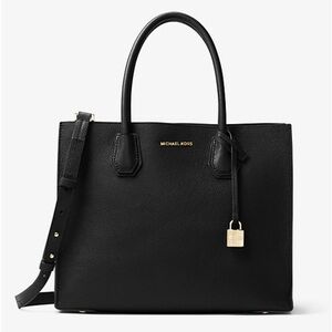 Michael Kors Navy Leather Tote Bag
